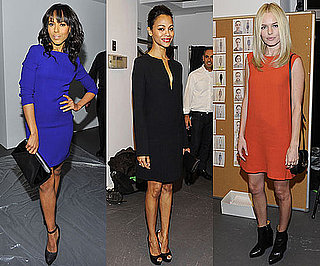 Kate Bosworth, Zoe Saldana, and Kerry Washington at 2011 New York Fashion Week