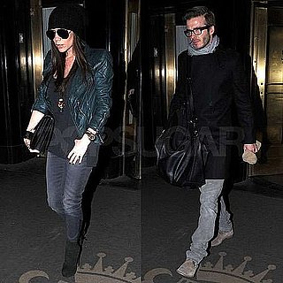 Pictures of Pregnant Victoria Beckham and David Beckham in NYC
