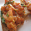 Bruschetta With Shrimp, Tarragon, and Arugula