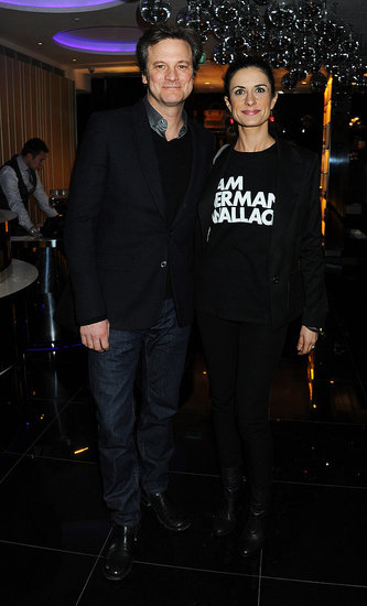 Pictures of Colin Firth and Wife Livia Giuggioli at Vogue Party