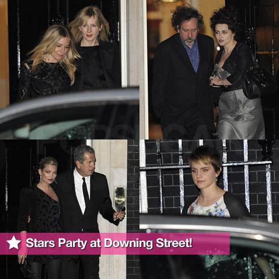 Pictures of Sienna Miller, Emma Watson, Kate Moss, Helena Bonham Carter at London Fashion Week 10 Downing Street Party Pictures of Sienna Miller, Emma Watson, Kate Moss, Helena Bonham Carter at London Fashion Week 10 Downing Street Party