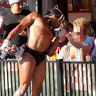 Guess the Celebrity Being Kissed By a Shirtless Fan