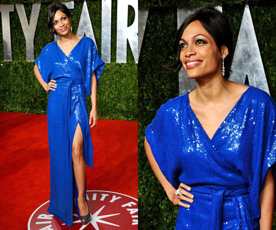 Rosario Dawson in Diane von Furstenberg at Vanity Fair Oscars Afterparty 2011 2011-02-28 11:00:53