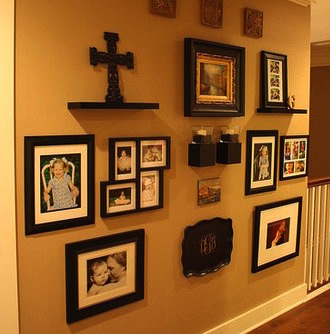 Photos of Gallery Walls and Ideas For Hanging Art