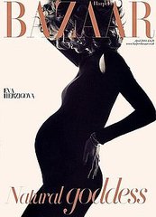 Photos of Pregnant Eva Herzigova for Harper's Bazaar UK
