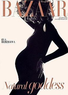 Photos of Pregnant Eva Herzigova for Harper's Bazaar UK