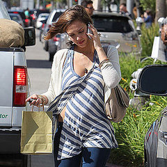 Pictures of Jessica Alba's Big Baby Bump in LA Pictures of Jessica Alba's Big Baby Bump in LA