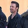 Pictures of Brad Pitt Filming Cogan's Trade as Angelina Jolie Expands Her Jewellery Line