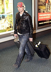 Pictures of Peter Facinelli Landing in Vancouver