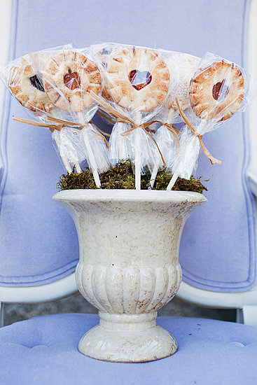 Wrap your pie pops in cellophane and tie with a ribbon for sweet party or wedding favors. Use cookie cutters like Cakewalk Desserts did to show what the flavors are!
Photo by Smetona Photo
Wrap your pie pops in cellophane and tie with a ribbon for sweet party or wedding favors. Use cookie cutters like Cakewalk Desserts did to show what the flavors are!
Photo by Smetona Photo