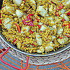 Paella with Sea Scallops, Artichoke Hearts, Roasted Bell Pepper and Green Chiles