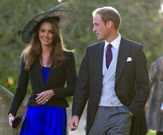 In October 2010, William and Kate made a picture-perfect pair for the wedding of their friends Harry Meade and Rosie Bradford near Cheltenham, England.
In October 2010, William and Kate made a picture-perfect pair for the wedding of their friends Harry Meade and Rosie Bradford near Cheltenham, England.