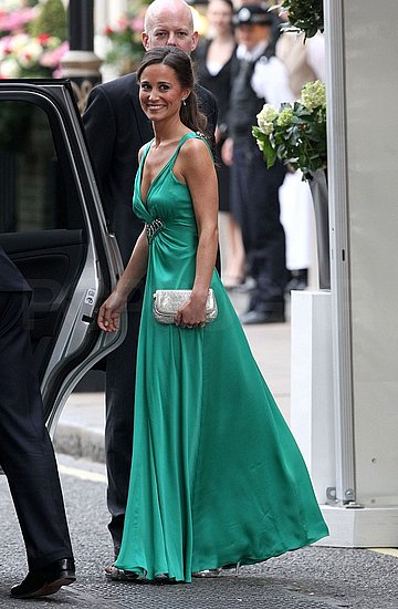 Pippa Middleton Changes Into Emerald Alice Temperley Gown for Evening Reception Festivities Pippa Middleton Changes Into Emerald Alice Temperley Gown for Evening Reception Festivities