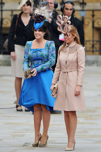 Princesses Beatrice and Eugenie Arrive at the Royal Wedding Princesses Beatrice and Eugenie Arrive at the Royal Wedding
