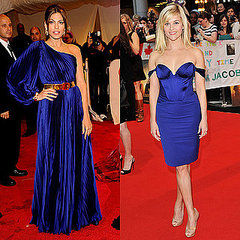 Reese Witherspoon and Eva Mendes in Royal Blue Dresses Reese Witherspoon and Eva Mendes in Royal Blue Dresses