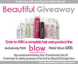 Free Hair Product Line from Blow NY