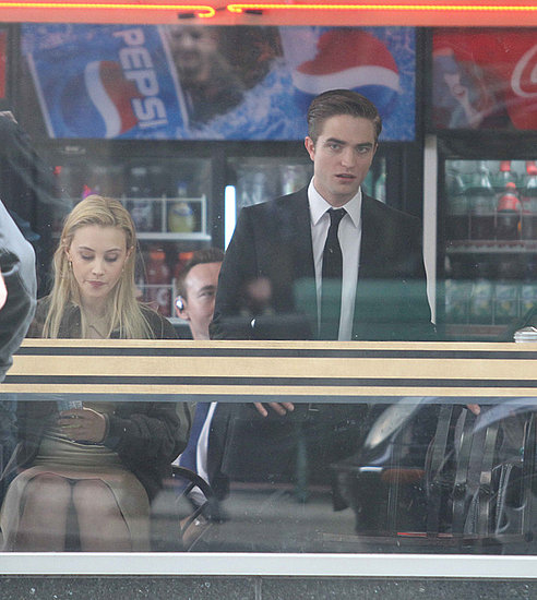 Rob on the set of Cosmopolis in Toronto