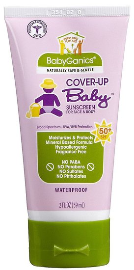 Babyganics Cover Up Baby On-the-Go Sunscreen Moisturizing Lotion SPF 50 ($4.19)