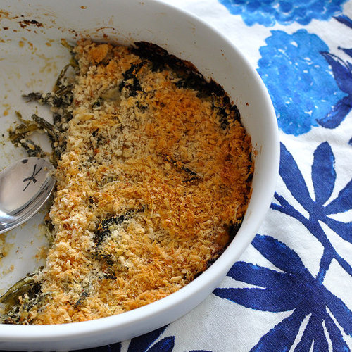 Creamy Dandelion Greens With Goat Cheese Gratin Recipe