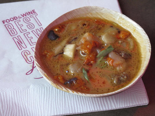 Goat sausage in XO broth Goat sausage in XO broth