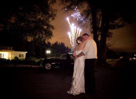 The happy couple stole a kiss during the fireworks at their Portland, OR, wedding.
Photo by Jessica Hill Photography via Style Me Pretty
The happy couple stole a kiss during the fireworks at their Portland, OR, wedding.
Photo by Jessica Hill Photography via Style Me Pretty