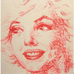 Marilyn Monroe Portrait Made From Kisses 2011-07-13 05:00:00 Marilyn Monroe Portrait Made From Kisses 2011-07-13 05:00:00