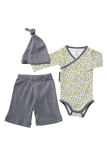 Petunia Pickle Bottom "Social" Hat, Bodysuit & Pants Set Petunia Pickle Bottom "Social" Hat, Bodysuit & Pants Set