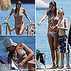 Helena Christensen Floral Bikini