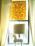 Block-painting curtain