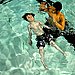 Swimming improves motor skills.
