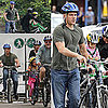 Matt Damon Bike Riding With His Family Pictures