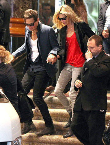 Kate Moss and Jamie Hince left their Sydney, Australia, hotel hand in hand in July 2011 — Kate was there to accompany her husband on his tour with The Kills.
Kate Moss and Jamie Hince left their Sydney, Australia, hotel hand in hand in July 2011 — Kate was there to accompany her husband on his tour with The Kills.