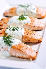Diabetic Recipes - Grilled Salmon With Dill Sauce