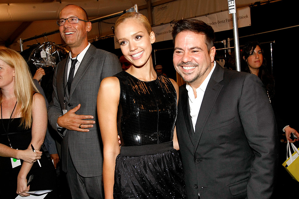 Jessica Alba and Narciso Rodriguez got together backstage after his Spring show in September 2009.
Jessica Alba and Narciso Rodriguez got together backstage after his Spring show in September 2009.
