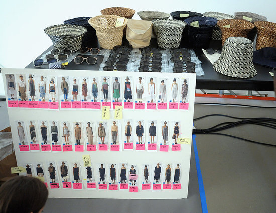Backstage Rachel Comey Spring 2012