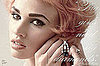 Lara Stone With Pink Hair and Dark Eyebrows in V Magazine