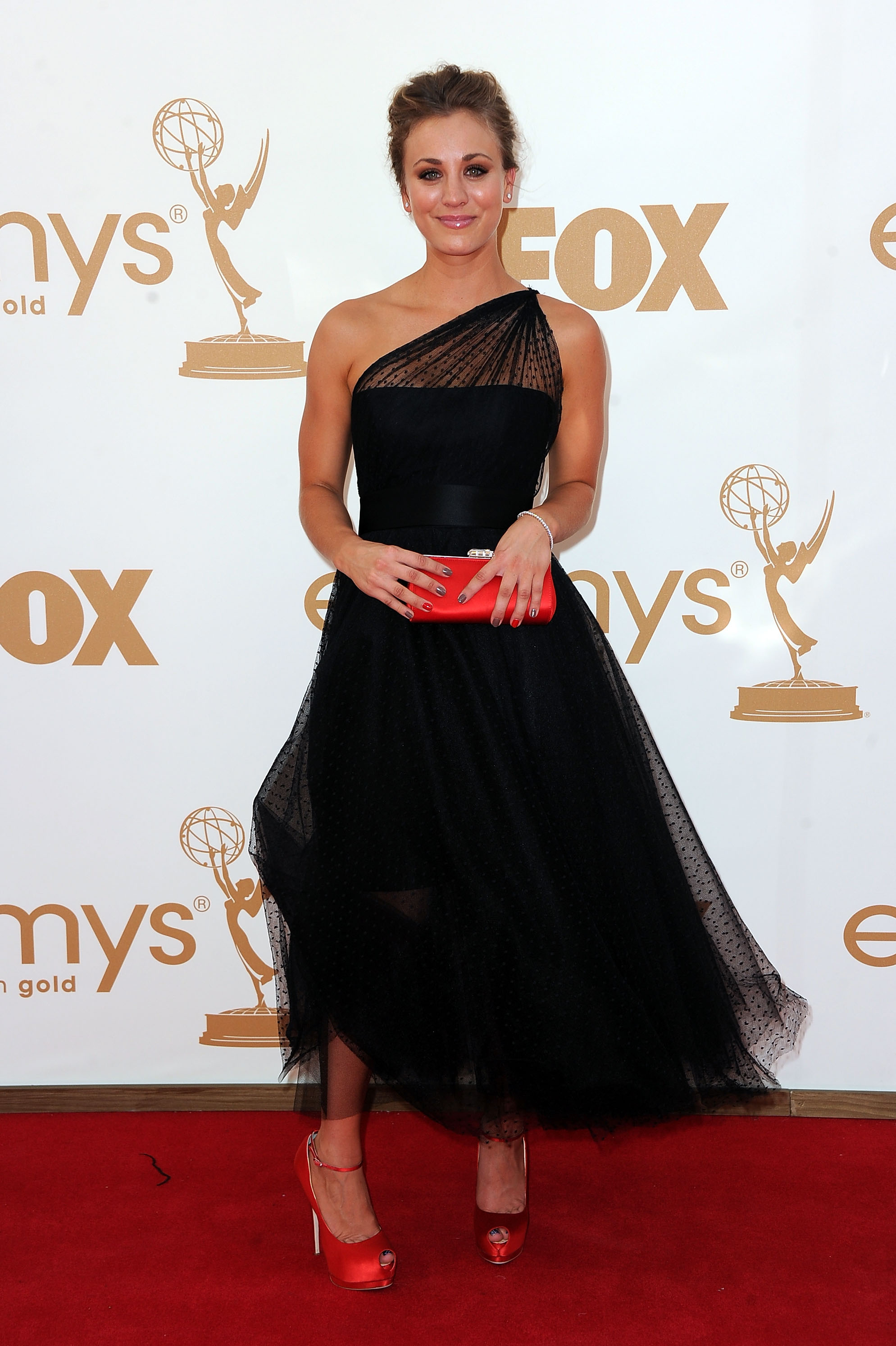 Kaley Cuoco at the 2011 Emmys. Kaley Cuoco at the 2011 Emmys.