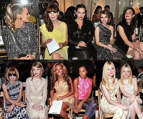 Front Row Celebrity Pictures at 2011 Spring New York Fashion Week