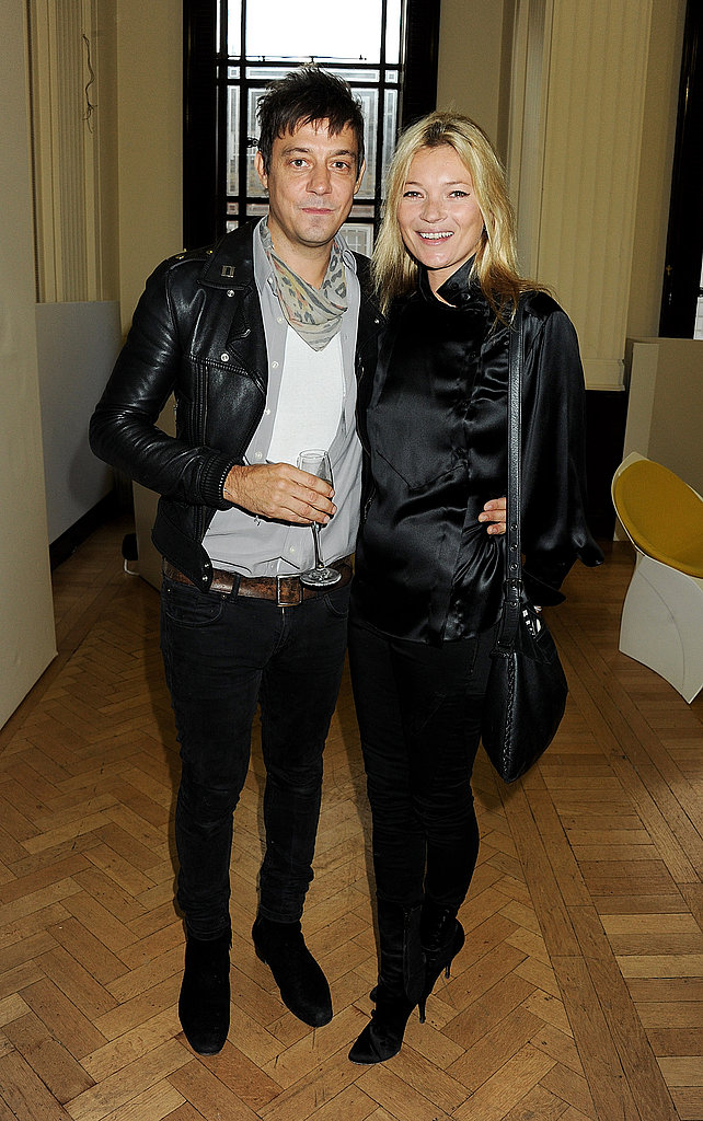 Kate Moss and Jamie Hince after James Small's show. Kate Moss and Jamie Hince after James Small's show.