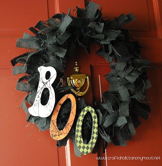 Boo! DIY Wreath Tutorial Boo! DIY Wreath Tutorial