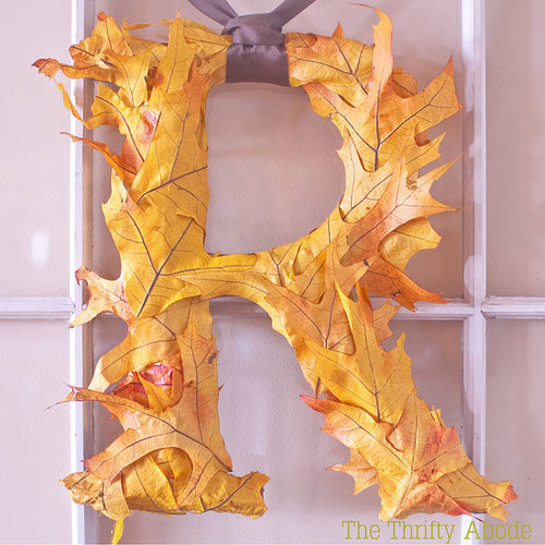 Fall Leaf Initial Fall Leaf Initial
