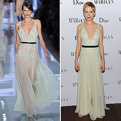 Michelle Williams Wears Dior Spring 2012 Mint Green Gown Michelle Williams Wears Dior Spring 2012 Mint Green Gown