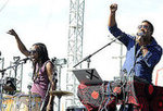 Tendai Maraire and Palaceer Lazaro of Shabazz Palaces