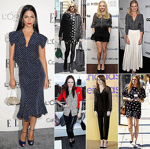 Pictures of Celebrities wearing Polkadots: See How Kirsten Dunst, Emma Stone, Coco Rocha and more Work the Trend!