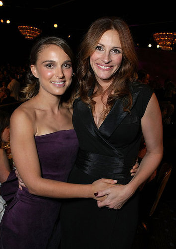 Julia Roberts posed with a fresh-faced Natalie Portman at the American Cinematheque Awards in 2007.
Julia Roberts posed with a fresh-faced Natalie Portman at the American Cinematheque Awards in 2007.