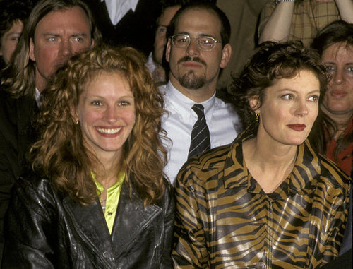 Julia Roberts and her Stepmom costar Susan Sarandon sat side by side at the Todd Oldham Fashion Show in 1995.
Julia Roberts and her Stepmom costar Susan Sarandon sat side by side at the Todd Oldham Fashion Show in 1995.