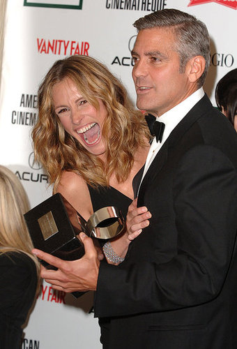 Julia Roberts helped honor friend George Clooney with an American Cinematheque Award in 2006.
Julia Roberts helped honor friend George Clooney with an American Cinematheque Award in 2006.