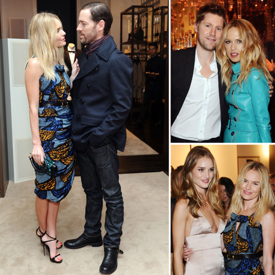 Kate Bosworth Cozies Up to Her Man at Burberry Launch With Rachel and Rosie Kate Bosworth Cozies Up to Her Man at Burberry Launch With Rachel and Rosie