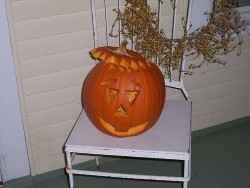 daughter's first carving