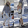 Elle Macpherson Wearing Metallic Pants